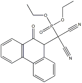 [(9-Oxo-9,10-dihydrophenanthren)-10-yl]dicyanomethylphosphonic acid diethyl ester Structure