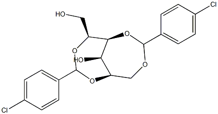 2-O,5-O:3-O,6-O-Bis(4-chlorobenzylidene)-D-glucitol Structure
