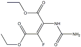 2-Fluoro-3-(ureido)maleic acid diethyl ester