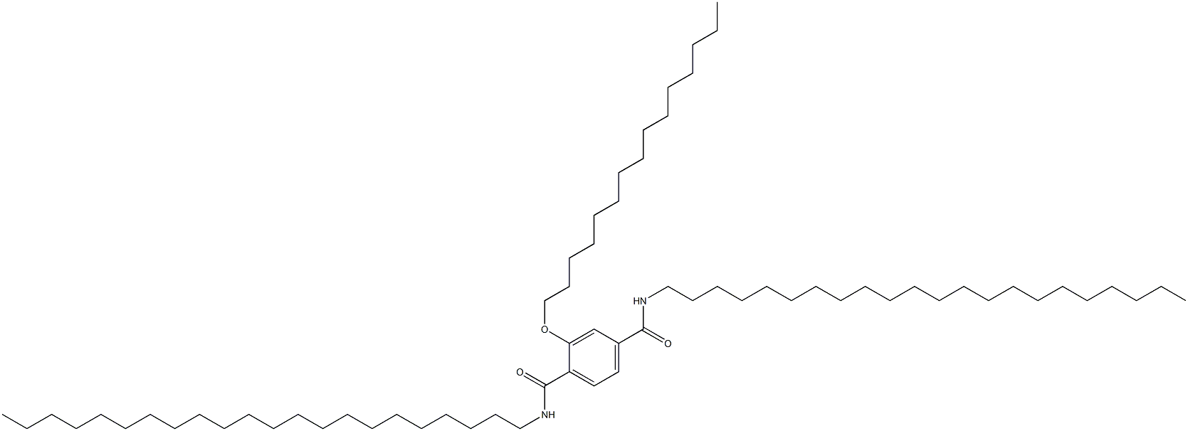 2-(Pentadecyloxy)-N,N'-didocosylterephthalamide Struktur