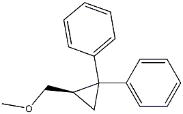 [1R,(+)]-1-Methoxymethyl-2,2-diphenylcyclopropane Struktur