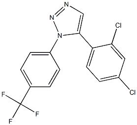 1-(4-Trifluoromethylphenyl)-5-(2,4-dichlorophenyl)-1H-1,2,3-triazole Structure
