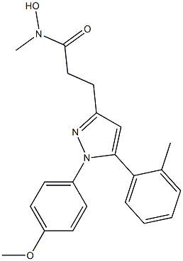3-[1-(4-Methoxyphenyl)-5-(2-methylphenyl)-1H-pyrazol-3-yl]-N-hydroxy-N-methylpropanamide