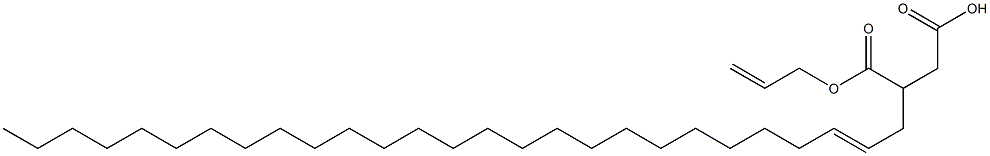 3-(2-Heptacosenyl)succinic acid 1-hydrogen 4-allyl ester 结构式