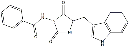 3-(Benzoylamino)-5-(1H-indol-3-ylmethyl)imidazolidine-2,4-dione