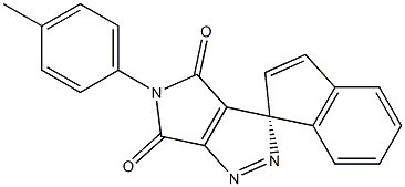 (1R)-5'-(4-Methylphenyl)spiro[1H-indene-1,3'-[5H]pyrrolo[3,4-c]pyrazole]-4',6'-dione Struktur