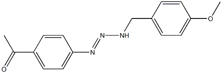 4'-[3-(4-Methoxybenzyl)-1-triazenyl]acetophenone Structure