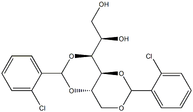 3-O,5-O:4-O,6-O-Bis(2-chlorobenzylidene)-L-glucitol Structure