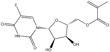 5'-O-(2-Methylpropenoyl)-5-fluorouridine Structure
