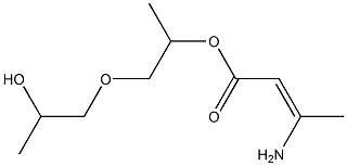 (Z)-3-Amino-2-butenoic acid [2-(2-hydroxypropoxy)-1-methylethyl] ester Structure