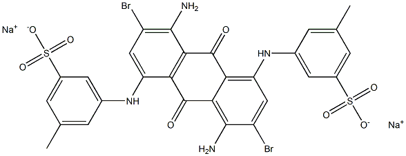 3,3'-[[(4,8-Diamino-3,7-dibromo-9,10-dihydro-9,10-dioxoanthracene)-1,5-diyl]diimino]bis(5-methylbenzenesulfonic acid)disodium salt
