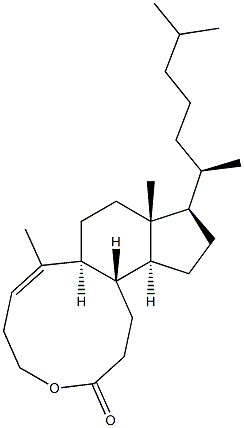(Z)-4-Oxa-5,10-secocholest-1(10)-en-5-one 结构式