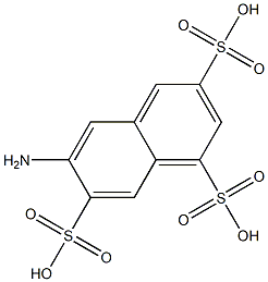 6-アミノ-1,3,7-ナフタレントリスルホン酸 化学構造式