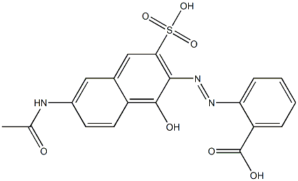 o-(7-Acetylamino-4-hydroxy-2-sulfo-3-naphtylazo)benzoic acid