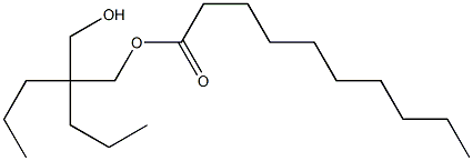 Decanoic acid 2-(hydroxymethyl)-2-propylpentyl ester Structure