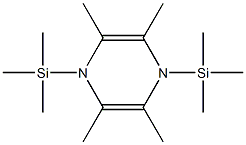 2,3,5,6-Tetramethyl-1,4-bis(trimethylsilyl)-1,4-dihydropyrazine Struktur