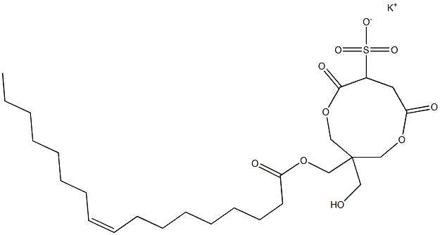 1-[[[(9Z)-1-Oxo-9-heptadecenyl]oxy]methyl]-1-(hydroxymethyl)-4,7-dioxo-3,8-dioxacyclononane-6-sulfonic acid potassium salt