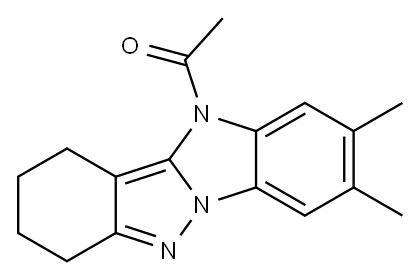 4-Acetyl-2,3-tetramethylene-6,7-dimethyl-4H-pyrazolo[1,5-a]benzimidazole