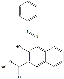 3-Hydroxy-4-phenylazo-2-naphthalenecarboxylic acid sodium salt Structure