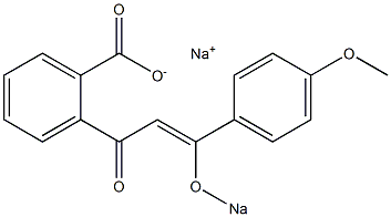 2-[3-Sodiooxy-3-(4-methoxyphenyl)-1-oxoallyl]benzoic acid sodium salt