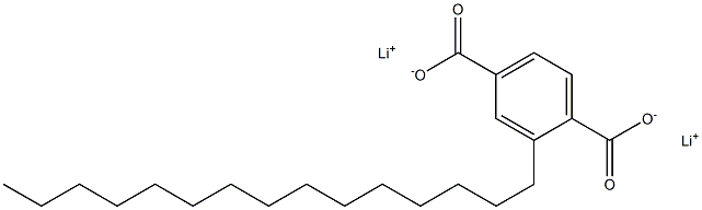 2-Pentadecylterephthalic acid dilithium salt Structure