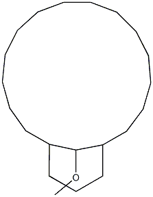 20-Methoxybicyclo[14.3.1]icosane Struktur