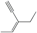 (Z)-3-Ethyl-2-penten-4-yne Struktur