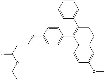 3-[p-(6-Methoxy-2-phenyl-3,4-dihydronaphthalen-1-yl)phenoxy]propionic acid ethyl ester