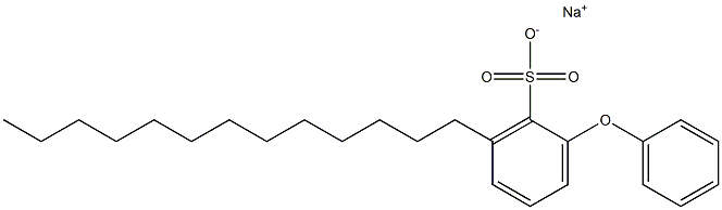 2-フェノキシ-6-トリデシルベンゼンスルホン酸ナトリウム 化学構造式