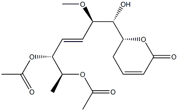 (R)-5,6-Dihydro-6-[(1R,2R,3E,5R,6S)-5,6-diacetoxy-1-hydroxy-2-methoxy-3-hepten-1-yl]-2H-pyran-2-one