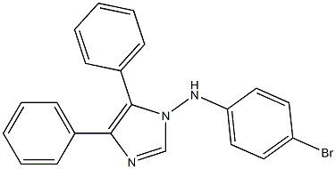 1-(p-Bromophenylamino)-4,5-diphenyl-1H-imidazole Structure