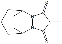 Tetrahydro-2-methyl-5,9-ethano-1H,5H-[1,2,4]triazolo[1,2-a][1,2]diazepine-1,3(2H)-dione Struktur