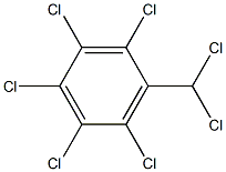 1,2,3,4,5-Pentachloro-6-(dichloromethyl)benzene Struktur