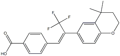 4-[(Z)-2-[(3,4-Dihydro-4,4-dimethyl-2H-1-benzopyran)-6-yl]-3,3,3-trifluoro-1-propenyl]benzoic acid|
