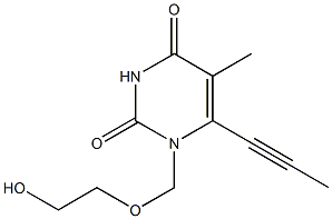 1-(2-Hydroxyethoxymethyl)-6-(1-propynyl)thymine