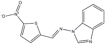 2-[(1H-Benzimidazol-1-yl)iminomethyl]-5-nitrothiophene Structure