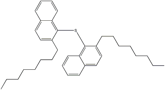 Octyl(1-naphtyl) sulfide Structure