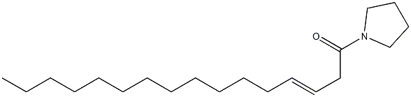 1-[(E)-3-Hexadecenoyl]pyrrolidine Structure