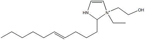 2-(4-Decenyl)-1-ethyl-1-(2-hydroxyethyl)-4-imidazoline-1-ium Structure