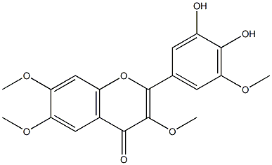 3',4'-Dihydroxy-3,5',6,7-tetramethoxyflavone Structure