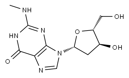 N-メチル-2'-デオキシグアノシン 化学構造式