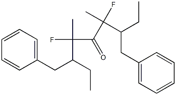 ベンジル(1-フルオロ-1-メチルブチル)ケトン 化学構造式