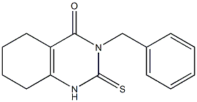 3-ベンジル-5,6-テトラメチレン-2-チオウラシル 化学構造式