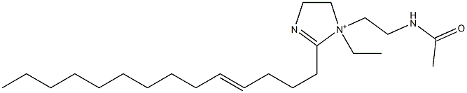 1-[2-(Acetylamino)ethyl]-1-ethyl-2-(4-tetradecenyl)-2-imidazoline-1-ium Structure