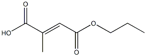 3-Methylfumaric acid 1-propyl ester Structure