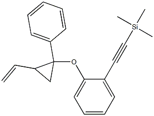 1-[(1-Phenyl-2-ethenylcyclopropyl)oxy]-2-[(trimethylsilyl)ethynyl]benzene Structure