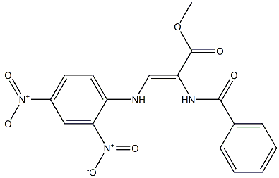 (Z)-3-[(2,4-Dinitrophenyl)amino]-2-(benzoylamino)acrylic acid methyl ester