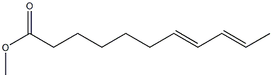 7,9-ウンデカジエン酸メチル 化学構造式