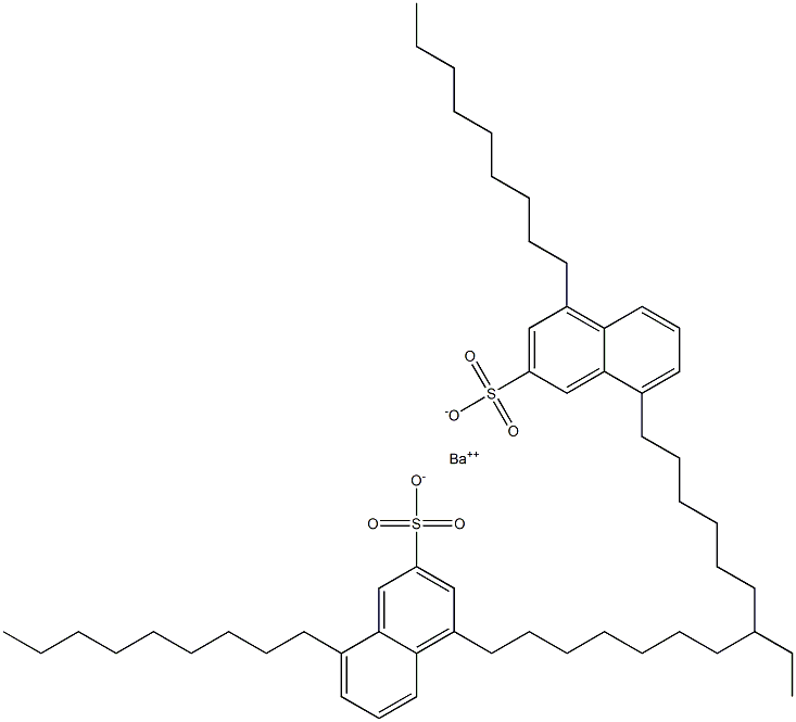 Bis(4,8-dinonyl-2-naphthalenesulfonic acid)barium salt Structure