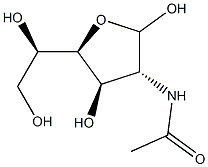 2-Acetylamino-2-deoxy-D-glucofuranose Struktur
